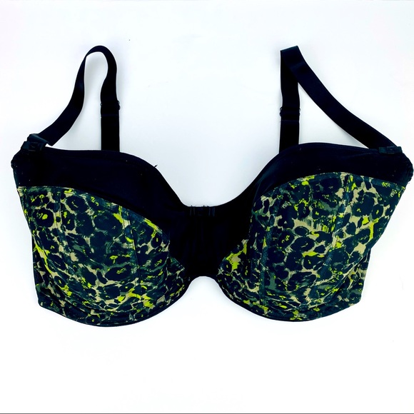 Freya Pin Up Light Lined Animal Print Bra 32 K - Picture 1 of 7